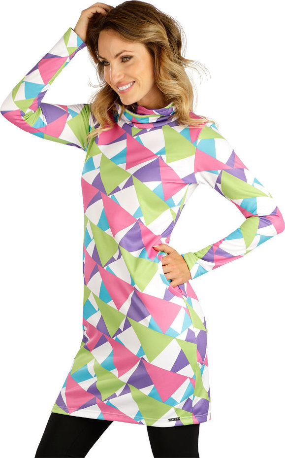 Dámské mikinové šaty LITEX s dlouhým rukávem barevné Velikost: L