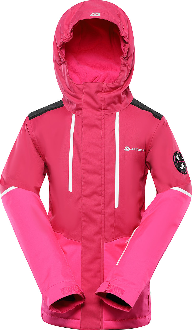 Dětská lyžařská bunda ALPINE PRO Zaribo růžová Velikost: 128-134