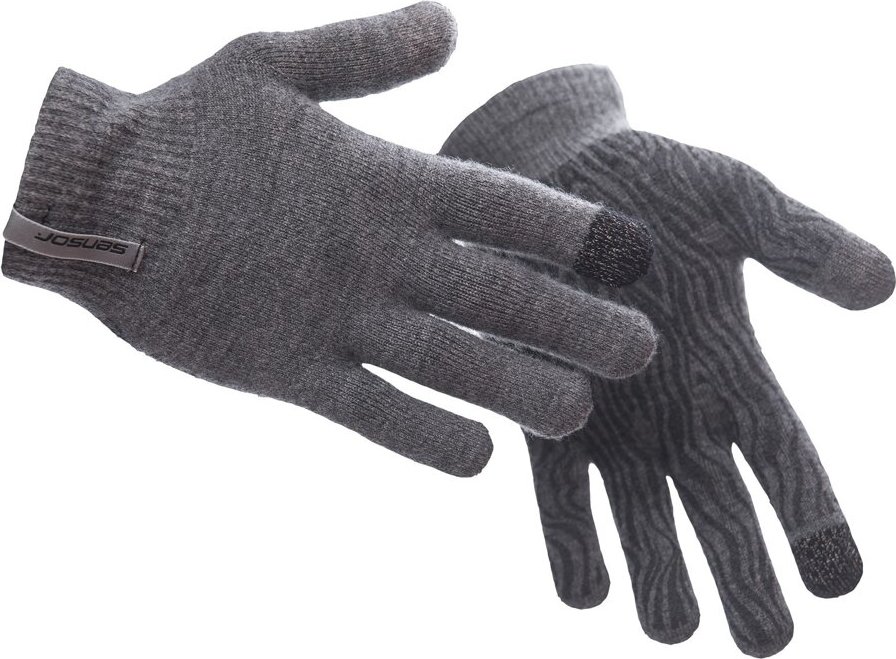 Unisex merino rukavice SENSOR šedé Velikost: L/XL, Barva: šedá