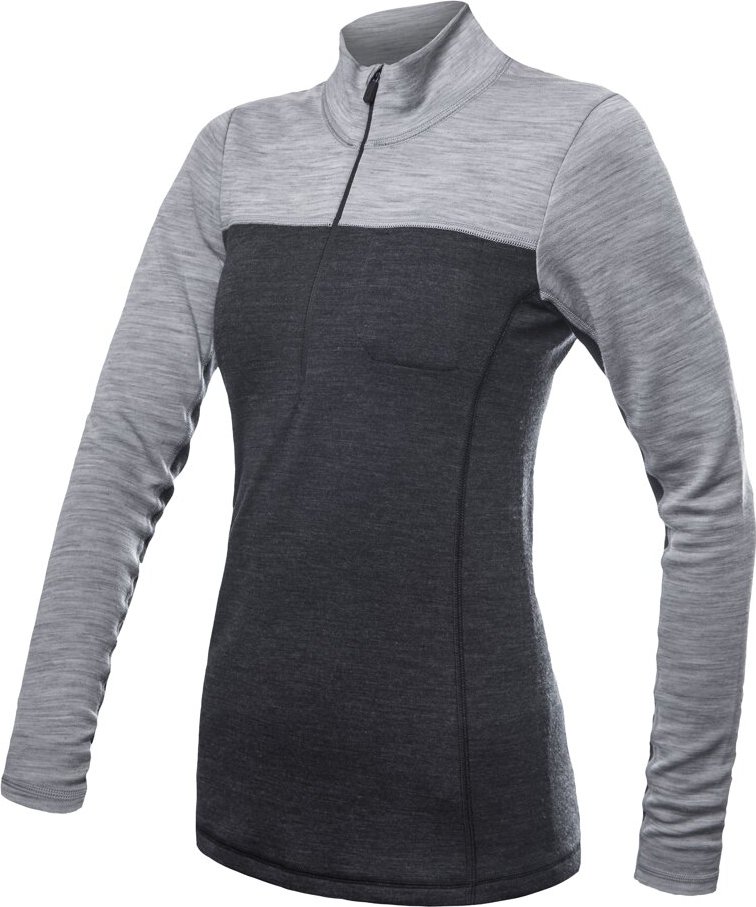 Dámské merino triko SENSOR Bold šedé Barva: šedá, Velikost: XXL
