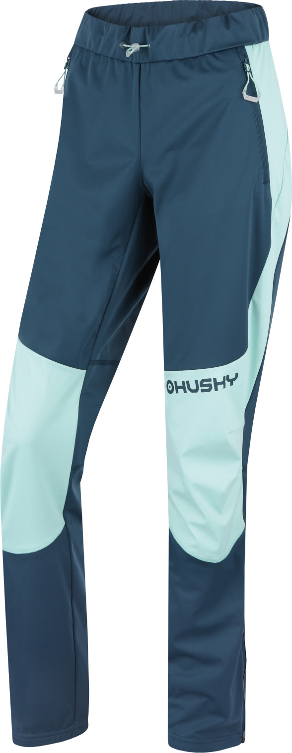 Dámské softshellové kalhoty HUSKY Kala modré Velikost: XS