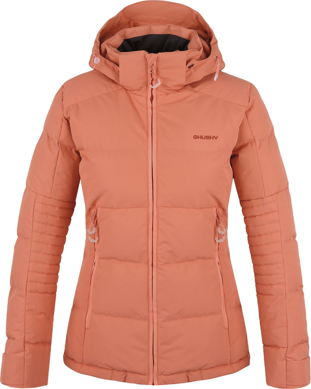 Dámská zimní bunda HUSKY Norel oranžová Velikost: XL - plus