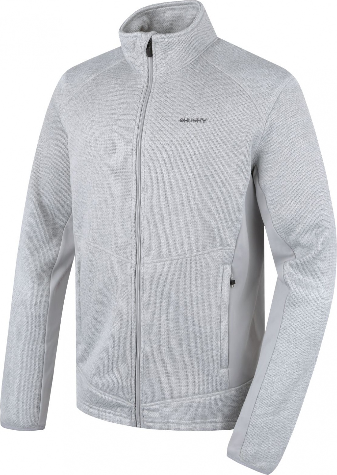 Pánský fleecový svetr HUSKY Alan šedý Velikost: XXXL