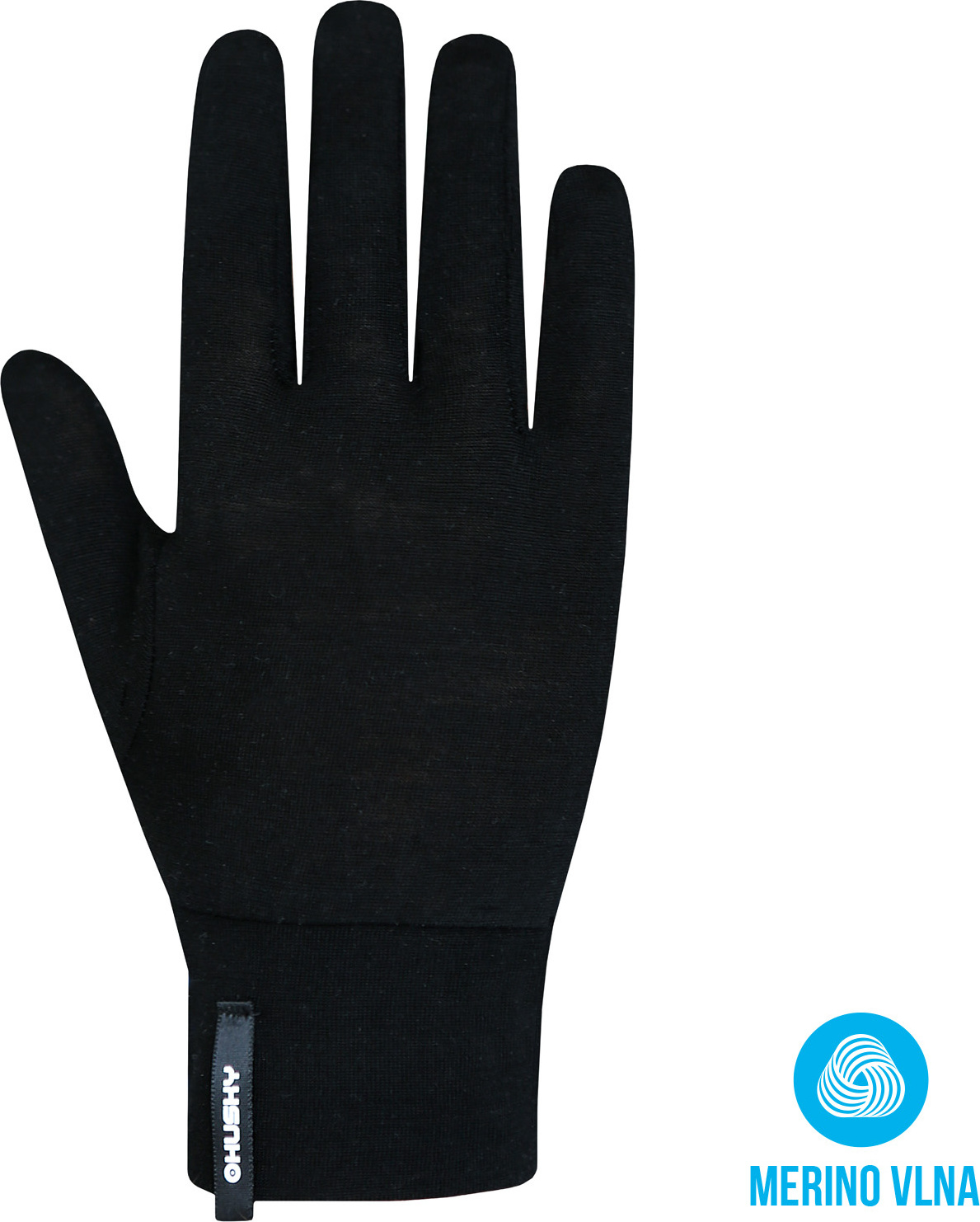 Unisex merino rukavice HUSKY Merglov černé Velikost: S