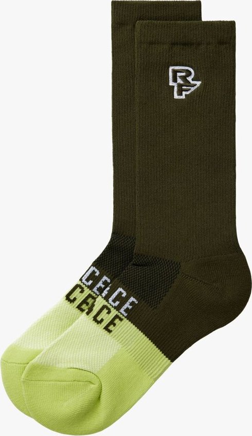 Dámské cyklistické ponožky RACE FACE Far Out Coomax zelené Velikost: S/M, Barva: Zelená
