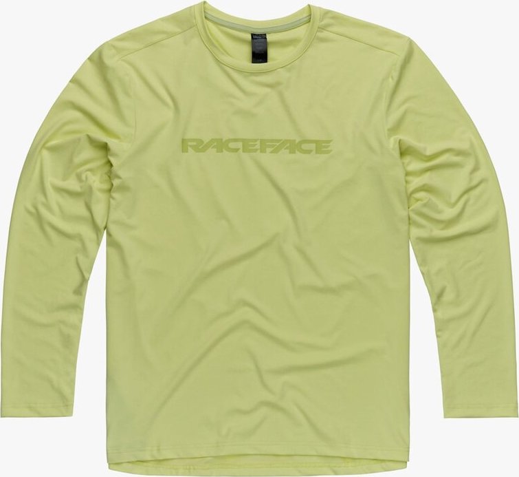 RACE FACE SOFTGOODS Pánský cyklistický dres RACE FACE Commit Tech zelený Barva: béžová, Velikost: M