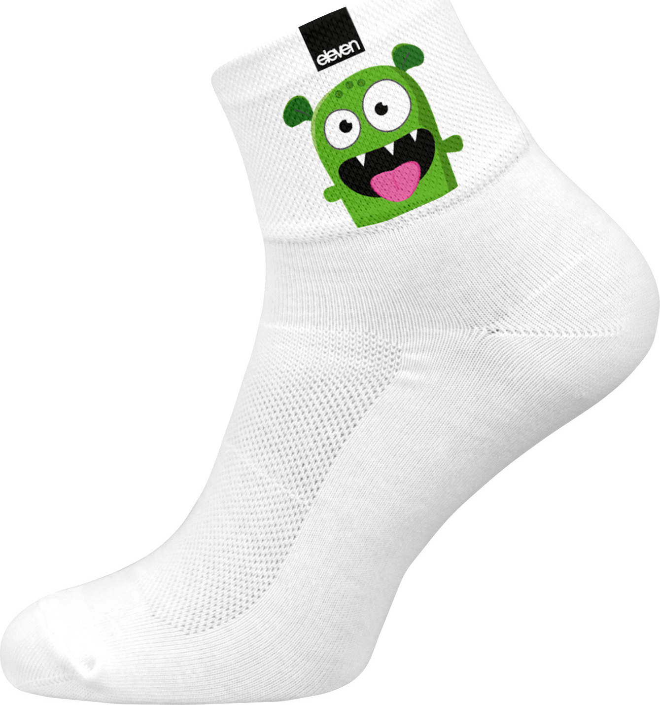 Ponožky ELEVEN Huba Monster Greenie Velikost: S (36-38)