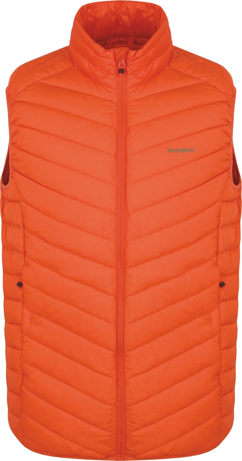 Pánská péřová vesta HUSKY Dresles oranžová Velikost: XL