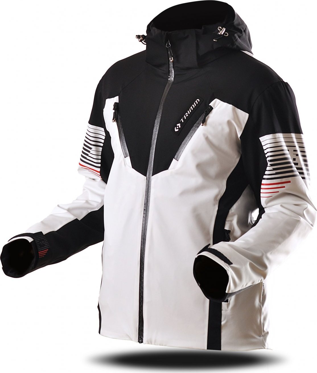 Pánská lyžařská bunda TRIMM Avalon white/black Velikost: L, Barva: white/ black