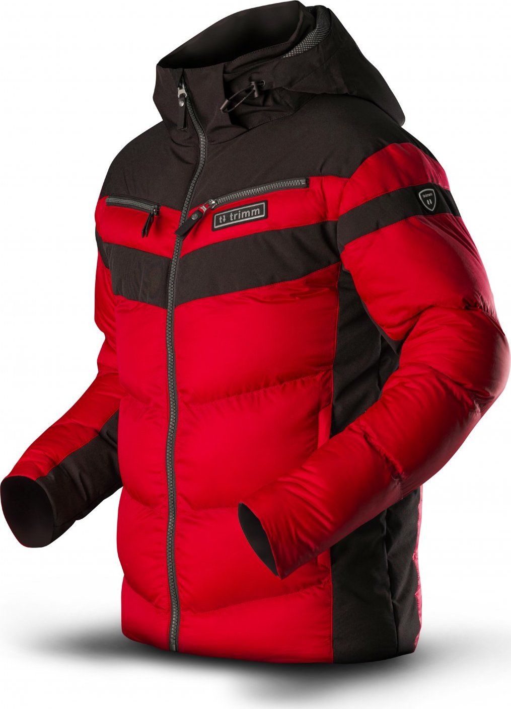 Pánská lyžařská bunda TRIMM Ecco Black/red Velikost: XL, Barva: black/ red