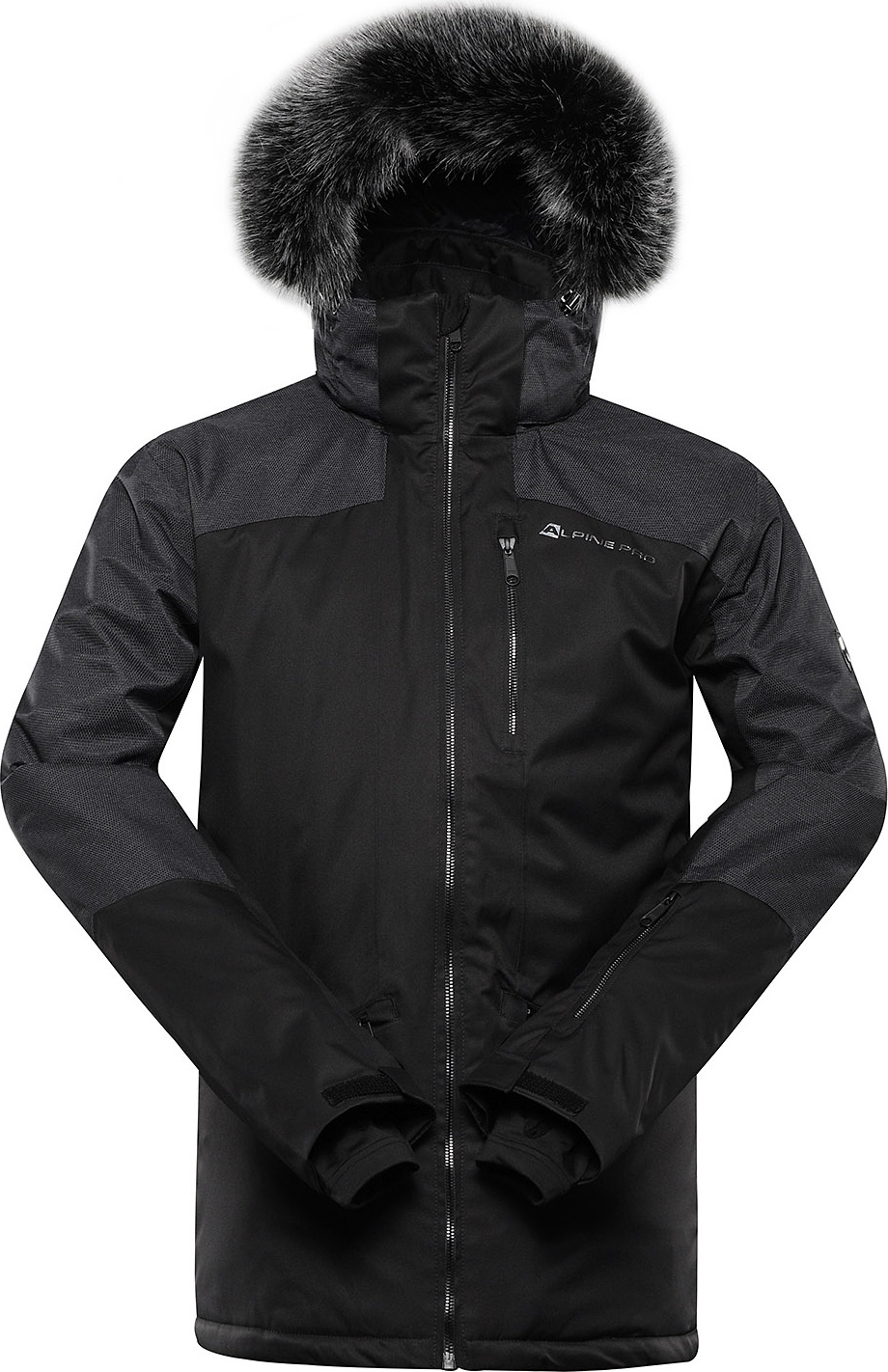Pánská lyžařská bunda ALPINE PRO Olad černá Velikost: XL