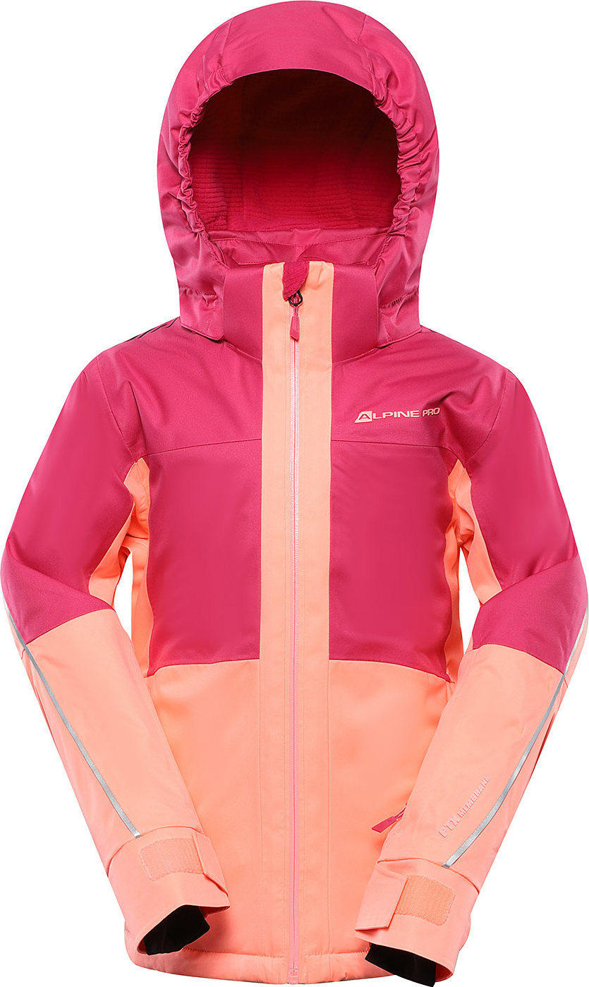 Dětská lyžařská bunda ALPINE PRO Reamo růžová Velikost: 116-122