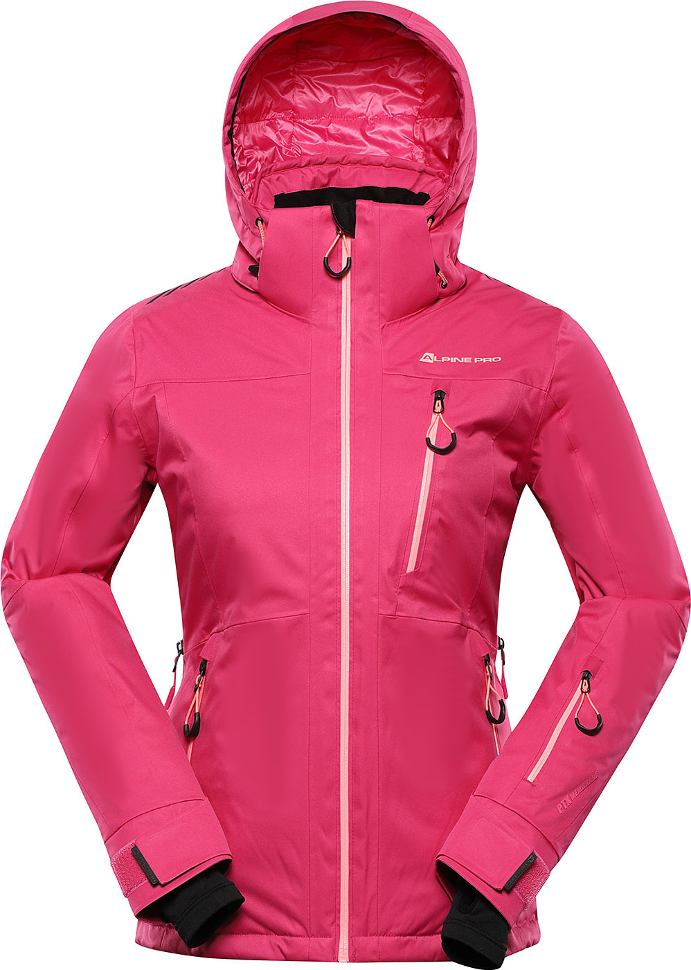Dámská lyžařská bunda ALPINE PRO Reama růžová Velikost: 54