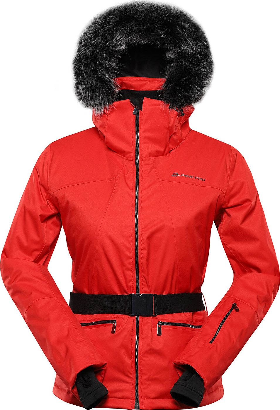Dámská lyžařská bunda ALPINE PRO Olada červená Velikost: XL