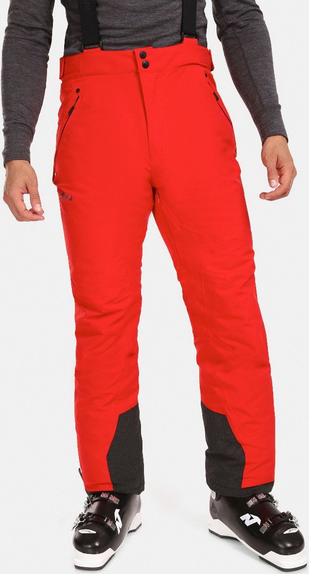 Pánské lyžařské kalhoty KILPI Methone červené Velikost: L Short