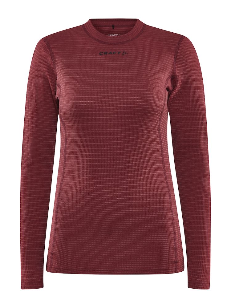 Dámské funkční triko CRAFT Pro Wool Extreme X Ls červené Velikost: M
