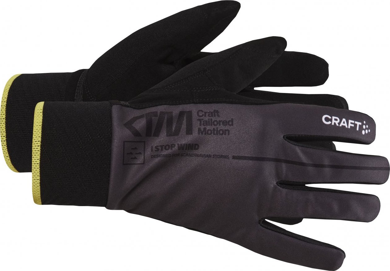 Běžecké rukavice CRAFT Ctm Race černé Velikost: XL