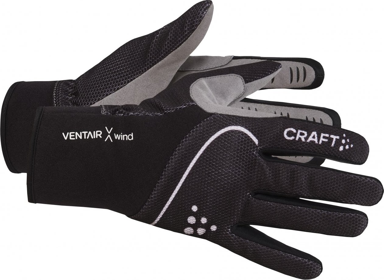 Běžecké rukavice CRAFT Pro Ventair Wind černé Velikost: S