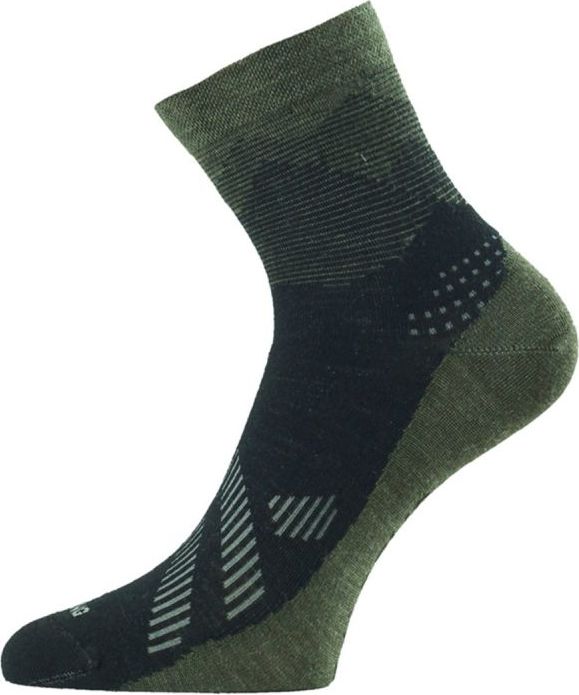 Unisex merino ponožky LASTING Fws zelené Velikost: (42-45) L