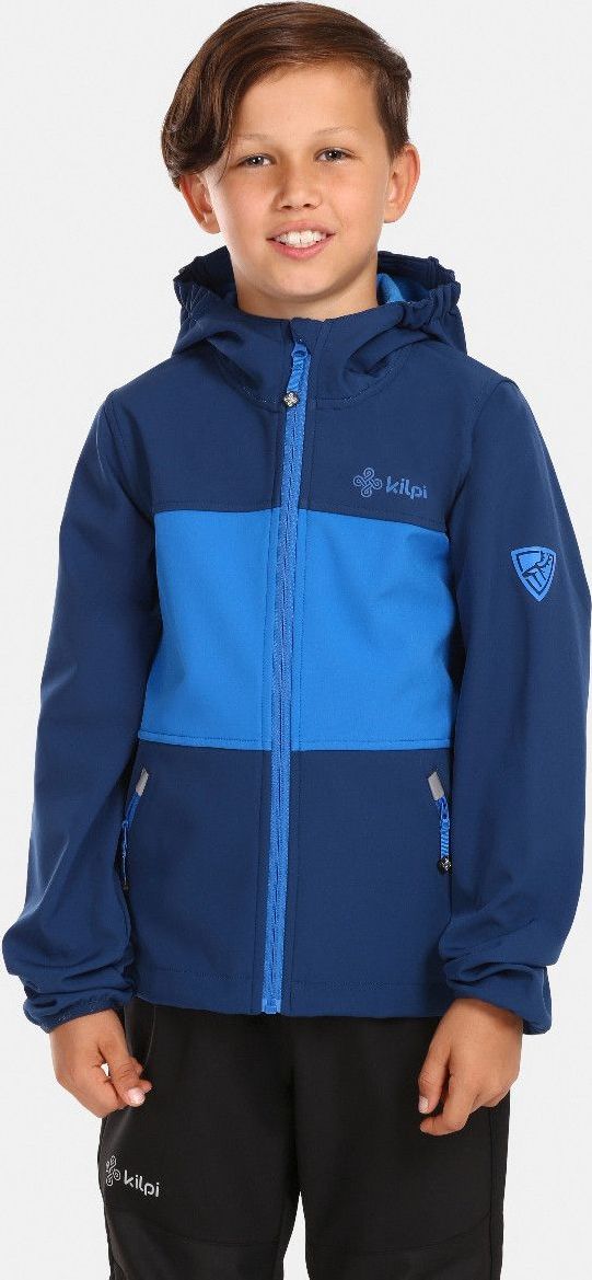 Chlapecká softshellová bunda KILPI Ravio modrá Velikost: 152