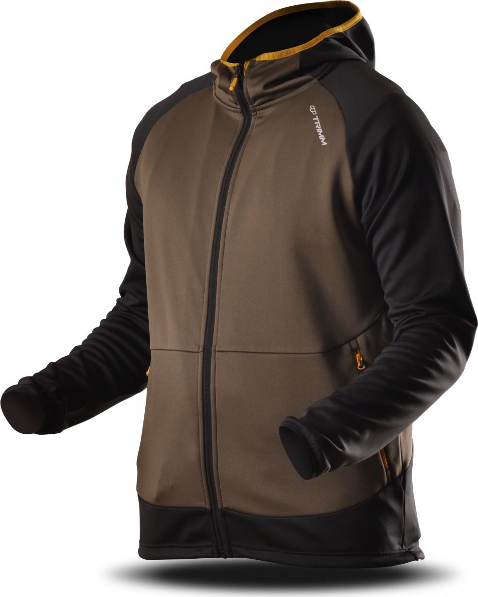 Pánská mikina TRIMM Oasis khaki/grafit black Barva: khaki/ grafit black, Velikost: S