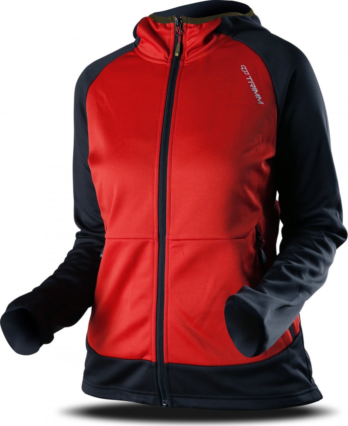 Dámská mikina TRIMM Oasis Lady red/dark navy Barva: red/ dark navy, Velikost: S