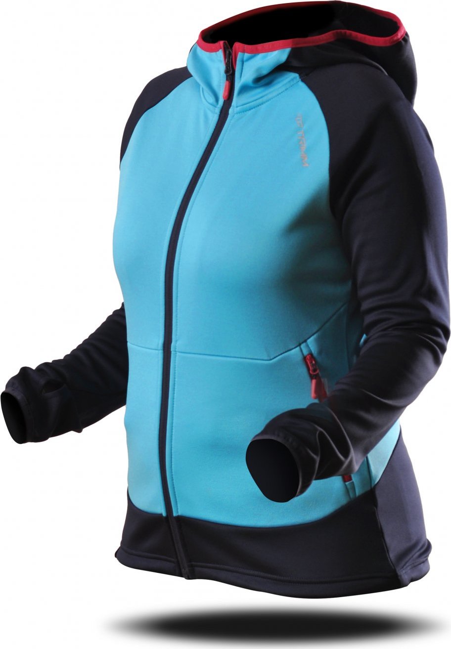 Dámská mikina TRIMM Oasis Lady azure/dark navy Barva: azure/ dark navy, Velikost: S