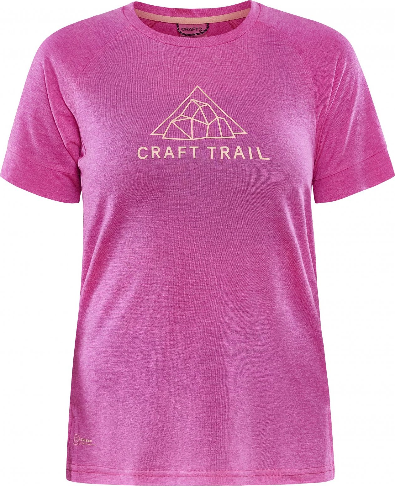 Dámské sportovní triko CRAFT Adv Trail Wool Ss růžové Velikost: L