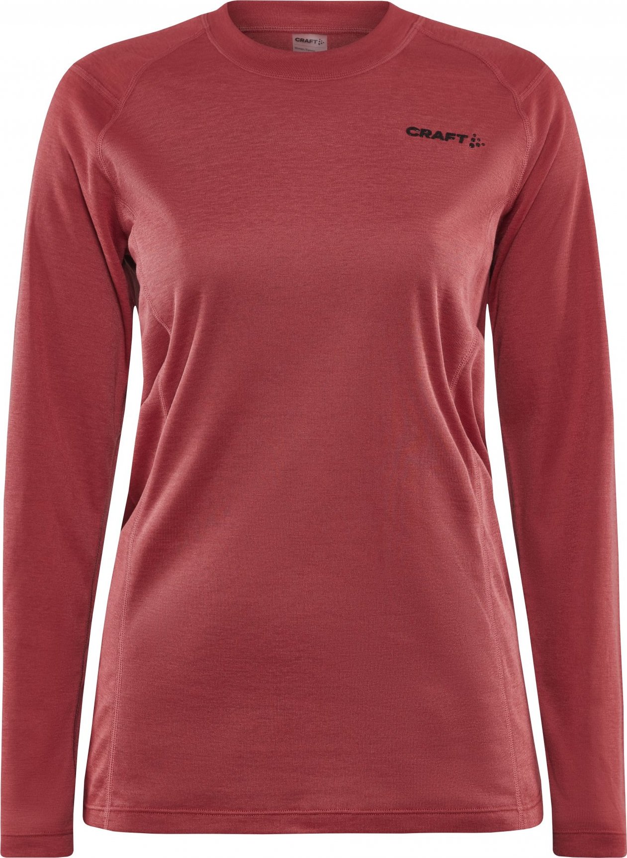 Dámské funkční triko CRAFT Core Warm Baselayer Ls červené Velikost: M