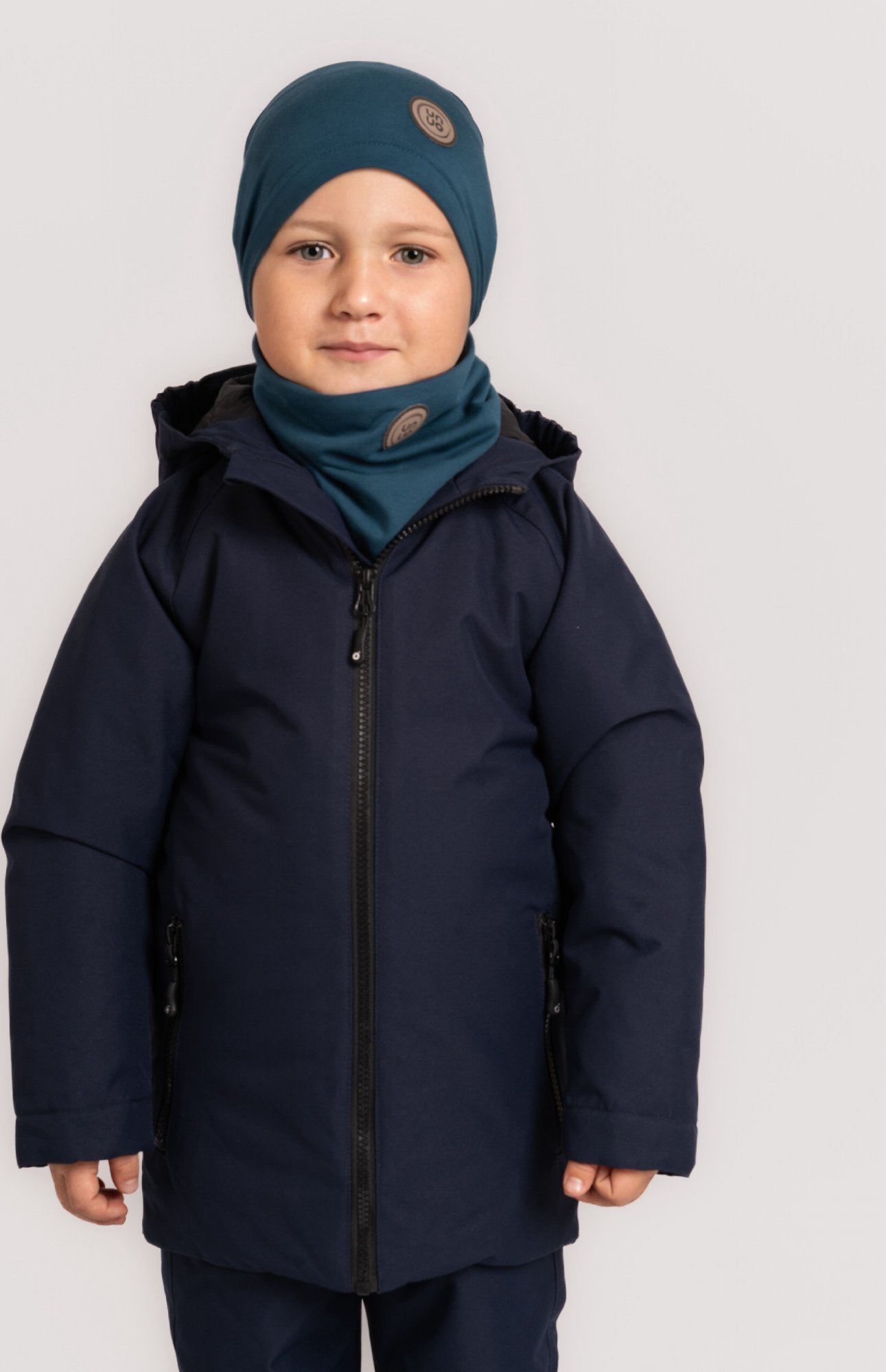 Dětská zimní bunda UNUO Snow, Tm. Modrá Velikost: 104/110