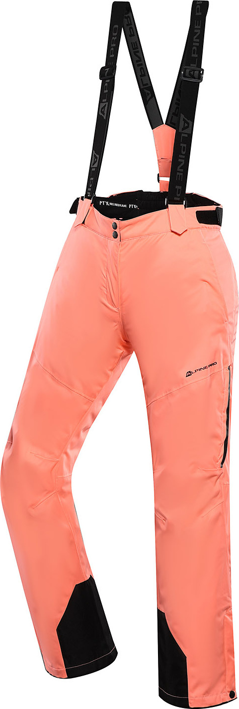 Dámské lyžařské kalhoty ALPINE PRO Osaga oranžové Velikost: M