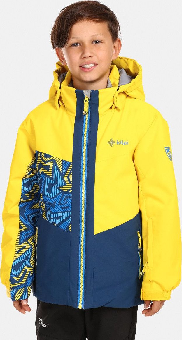 Chlapecká lyžařská bunda KILPI Ateni žlutá Velikost: 98