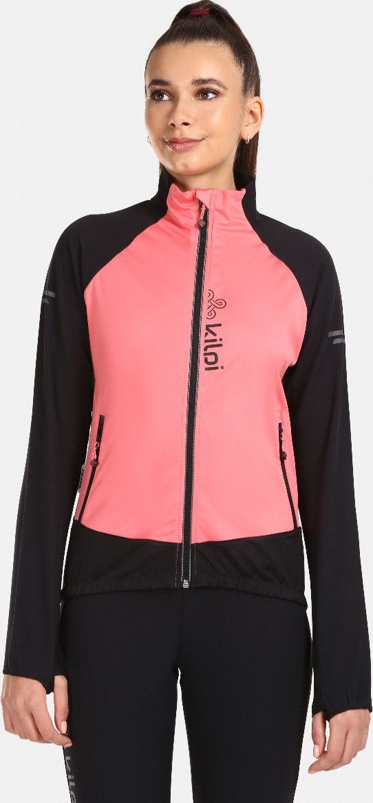 Dámská běžecká bunda KILPI Nordim růžová Velikost: 46
