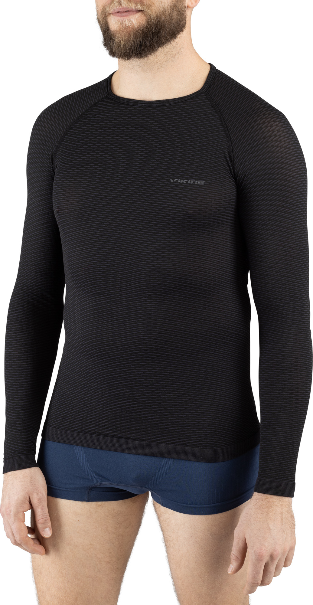 Triko s dlouhým rukávem VIKING Easy Dry černá Velikost: XS