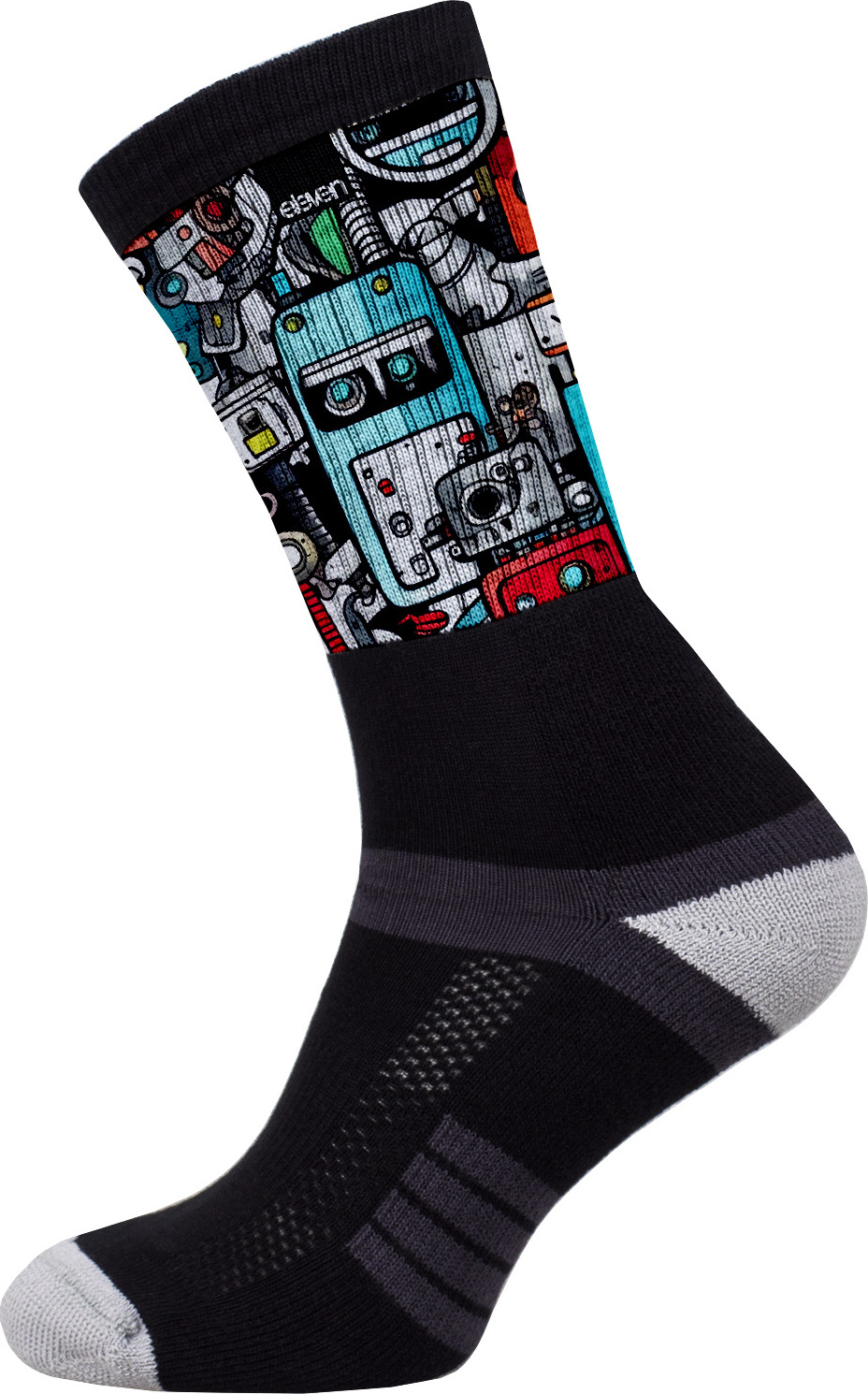 Ponožky ELEVEN Suba Roboart černé Velikost: M (39-41)