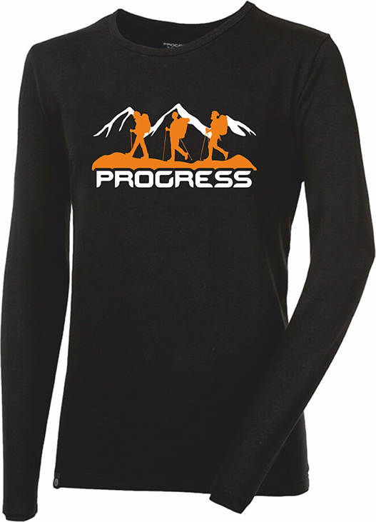 Pánské bambusové triko PROGRESS Vandal černé Velikost: XL