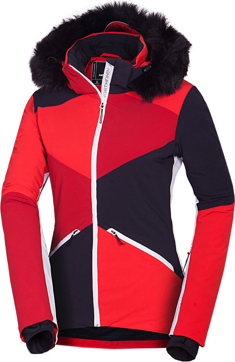 Dámská lyžařská bunda NORTHFINDER Edith červená Velikost: XS
