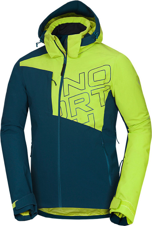 Pánská lyžařská bunda NORTHFINDER Wilbur modrá/zelená Velikost: L