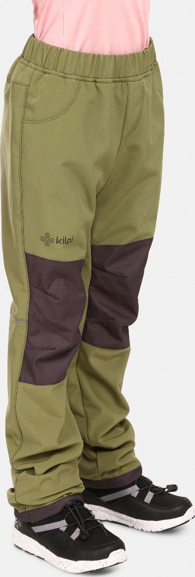 Dětské softshellové kalhoty KILPI Rizo zelené Velikost: 158