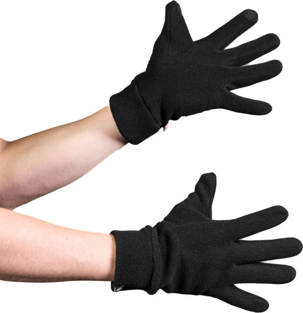 Unisex fleecové rukavice NORTHFINDER Gurung černé Velikost: M/L