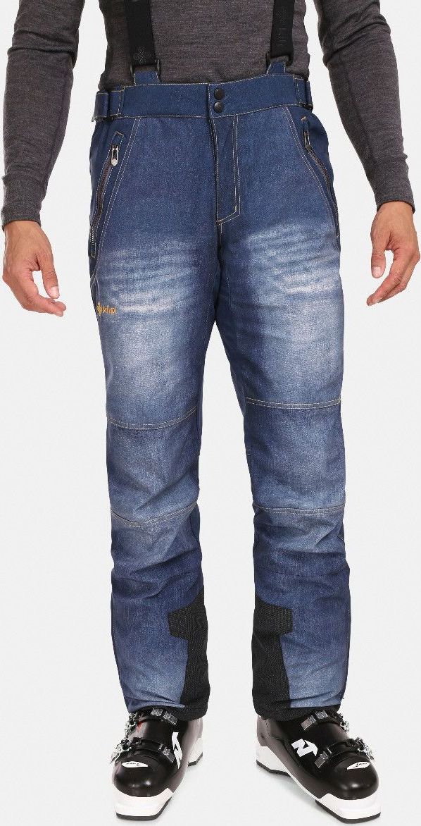 Pánské lyžařské kalhoty KILPI Jeanso modré Velikost: XL Short