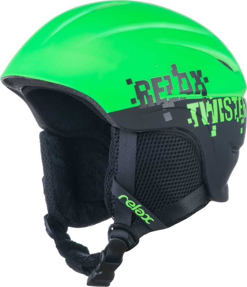 Dětská lyžařská helma RELAX Twister zelená Velikost: S