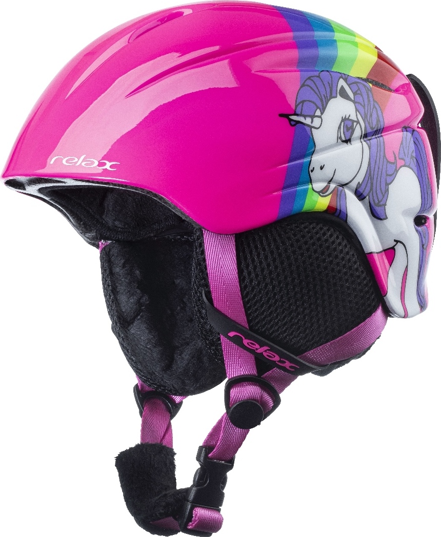Dětská lyžařská helma RELAX Twister růžová Velikost: XS