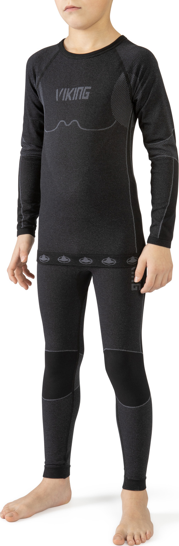 Dětské funkční prádlo VIKING Riko černá (Set) Velikost: 128-140