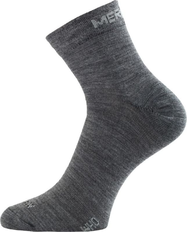 Merino ponožky LASTING Who šedé Velikost: (42-45) L