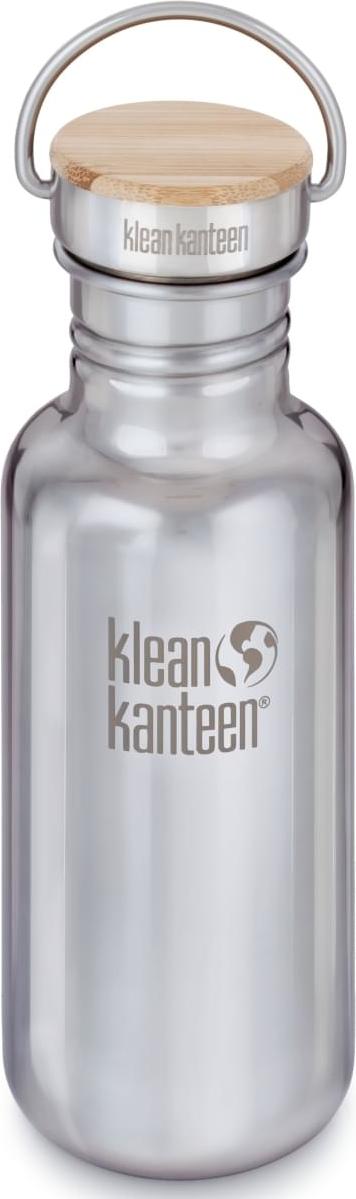 Nerezová láhev Klean Kanteen Reflect w/Bamboo Cap - mirrored stainless 532 ml