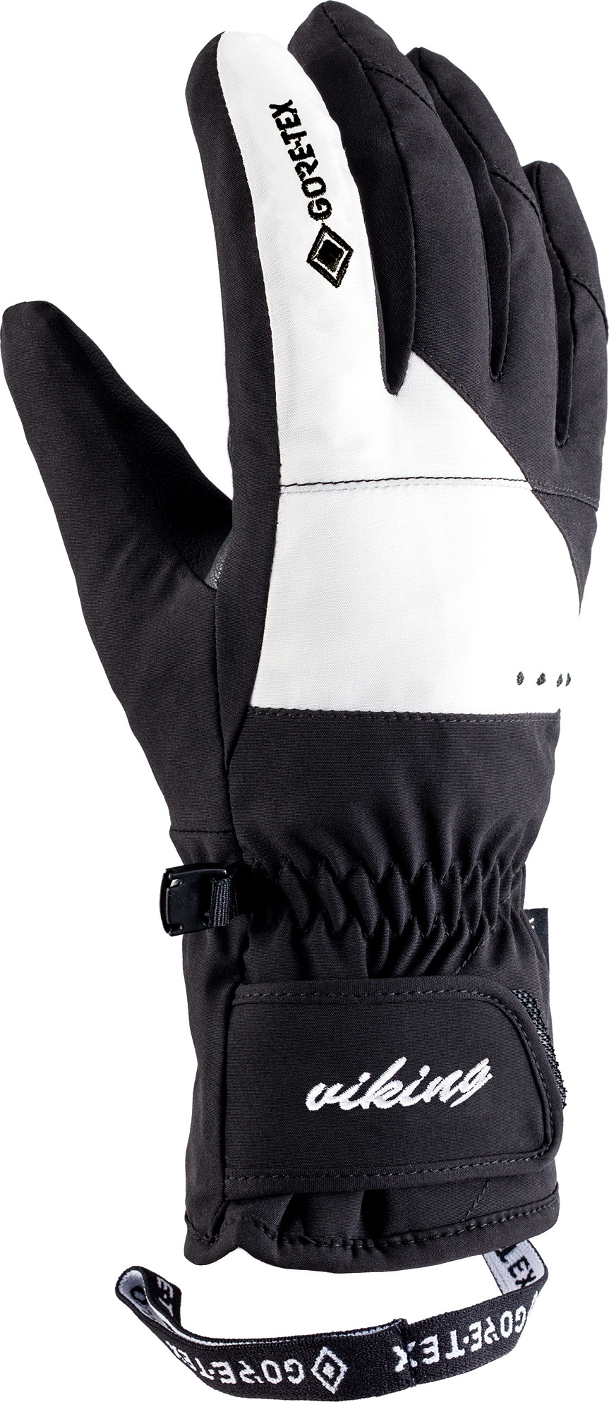 Dámské lyžařské rukavice VIKING Sherpa GTX® černobílá Velikost: 5