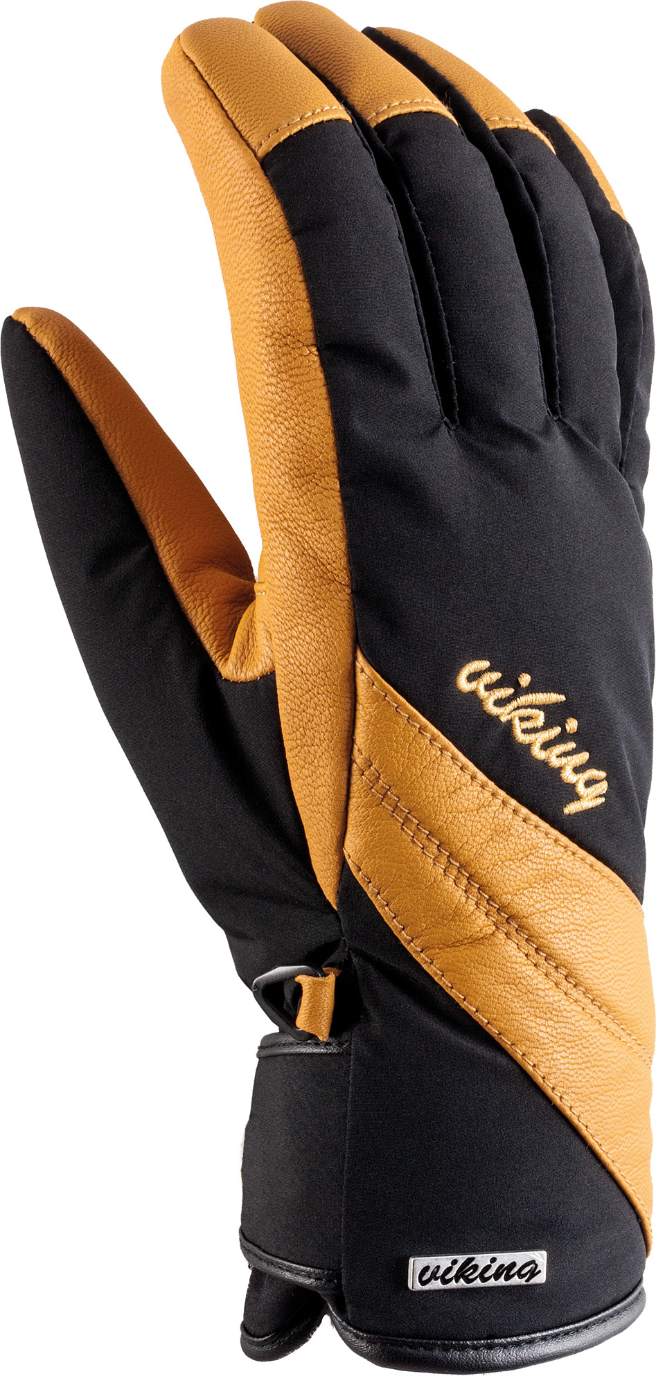 Dámské lyžařské rukavice VIKING Aurin černožlutá Velikost: 5