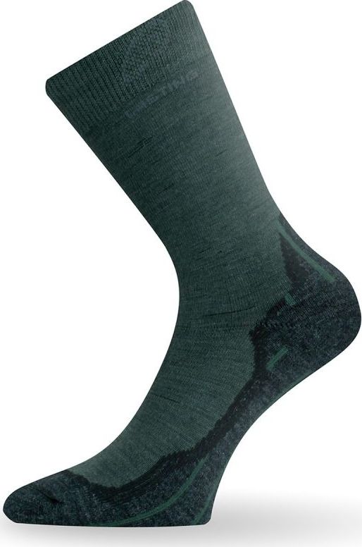 Merino ponožky LASTING Whi zelené Velikost: (46-49) XL
