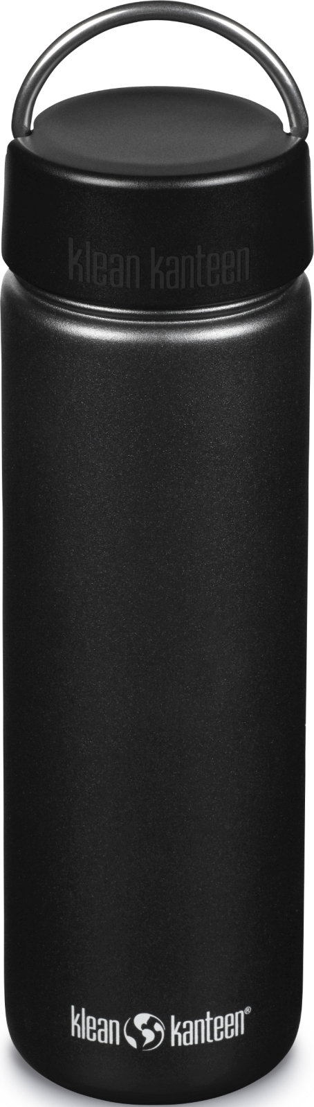 Nerezová láhev Klean Kanteen Wide w/Wide Loop Cap - Black 800 ml